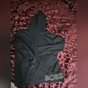 Hugo Boss Black Hoodie with White Logo